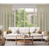 Kanten Vitrage Gordijn - Beige