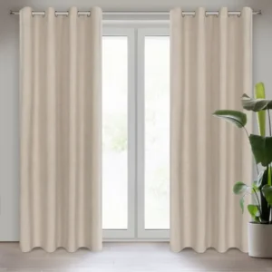 linnenlook gordijn beige