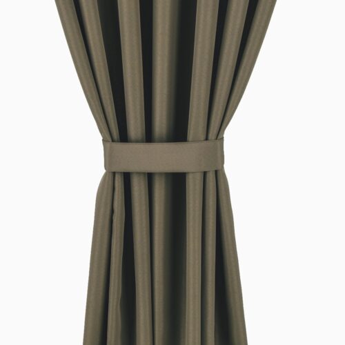04a Waterdicht Tuingordijn met Afneembare Lussen - Khaki (190cm hoog)