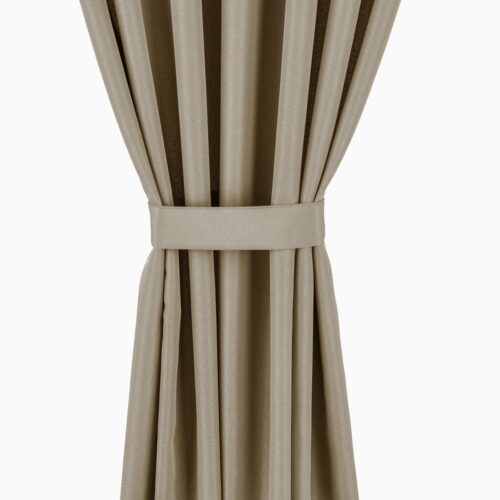 15c Waterdicht Tuingordijn met Lussen - Beige (250cm hoog)