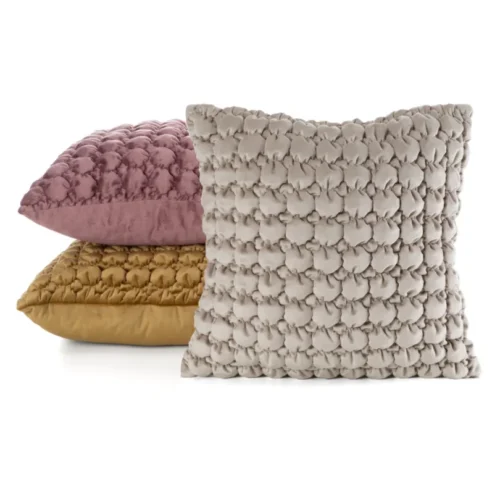 810px_JA166-01a Velvet Bubbly Kussensloop - Beige