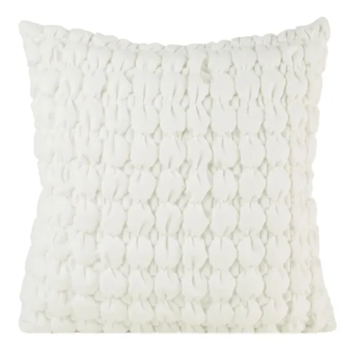 Velvet Bubbly Kussensloop - Wit