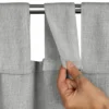 Waterdicht Buitengordijn Linnenlook - Grijs (260cm hoog)