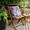 Waterdichte Tuinkussenhoes - Roze & Paarse Bloemen
