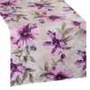 Waterdichte Tafelloper - Beige met Roze Bloemen