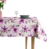 Waterdicht Tafelkleed - Beige met Roze Bloemen (140x220)