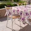 Waterdicht Tafelkleed - Beige met Roze Bloemen (140x220)