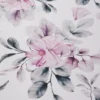 Waterdicht Tafelkleed Rond - Wit met Roze Bloemen (150cm)