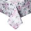 Waterdicht Tafelkleed - Wit met Roze Bloemen (140x220)