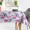 Waterdicht Tafelkleed - Roze en Paarse Bloemen (140x220)