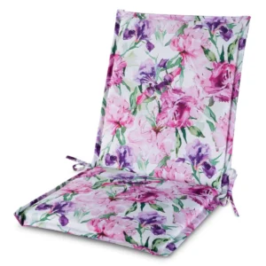 Waterdicht Tuinkussen - Roze en Paarse Bloemen (45x90)