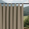 Waterdicht Tuingordijn met Lussen - Taupe (220cm hoog)