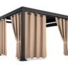 Waterdicht Buitengordijn met Ringen - Camel (200cm hoog)