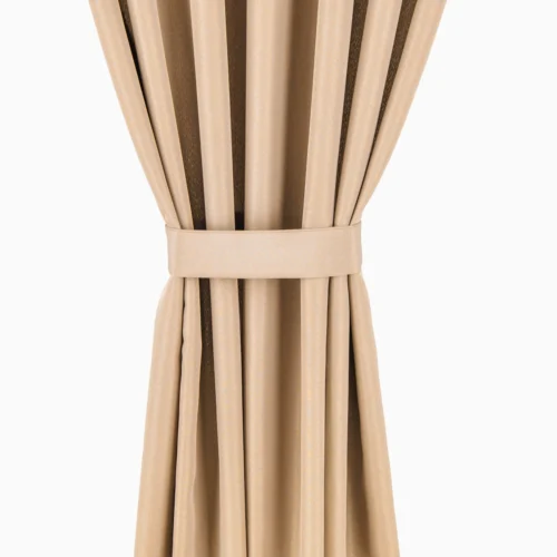 ZMOC-06c Waterdicht Buitengordijn met Ringen - Camel (200cm hoog)