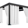 Waterdicht Buitengordijn met Ringen - Wit (200cm hoog)