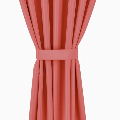 ZMOC-09c Waterdicht Buitengordijn met Ringen - Koraal (200cm hoog)