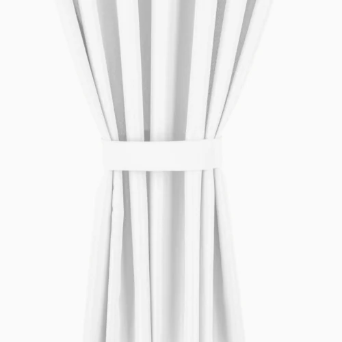 ZMOH-10a Waterdicht Tuingordijn met Lussen - Wit (250cm hoog)