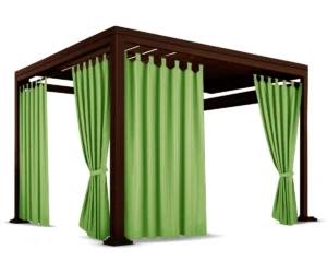 Waterdicht Tuingordijn met Lussen - Groen (250cm hoog)