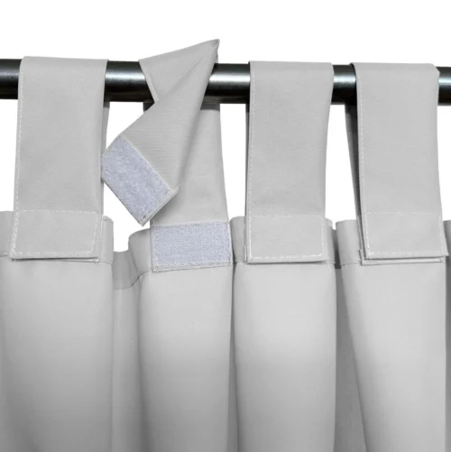 ZMOK-01g Waterdicht Tuingordijn met Afneembare Lussen - Off-white (190cm hoog)