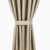 Waterdicht Tuingordijn met Afneembare Lussen - Beige (190cm hoog)