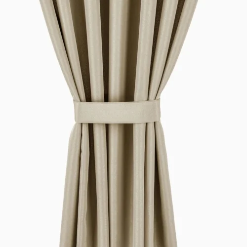 ZMOK-03a Waterdicht Tuingordijn met Afneembare Lussen - Beige (190cm hoog)