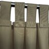 Waterdicht Tuingordijn met Afneembare Lussen - Khaki (190cm hoog)