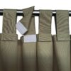 Waterdicht Tuingordijn met Afneembare Lussen - Khaki (190cm hoog)