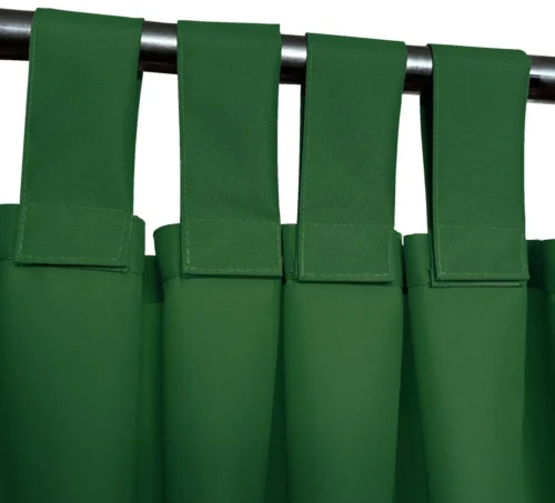 ZMOK-08f Waterdicht Tuingordijn met Afneembare Lussen - Groen (190cm hoog)