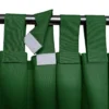 Waterdicht Tuingordijn met Afneembare Lussen - Groen (190cm hoog)