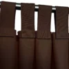 Waterdicht Tuingordijn met Afneembare Lussen - Bruin (190cm hoog)