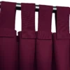Waterdicht Tuingordijn met Afneembare Lussen - Bordeaux (190cm hoog)