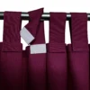 Waterdicht Tuingordijn met Afneembare Lussen - Bordeaux (190cm hoog)