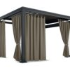 Waterdicht Tuingordijn met Lussen – Khaki (190cm hoog)