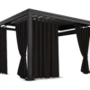 Waterdicht Tuingordijn met Lussen – Zwart (190cm hoog)