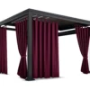 Waterdicht Tuingordijn met Lussen – Bordeaux (190cm hoog)
