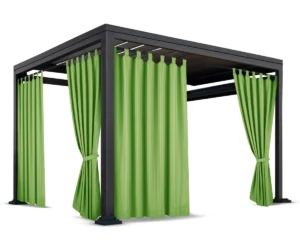 Waterdicht Tuingordijn met Lussen – Groen (190cm hoog)