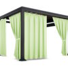 Waterdicht Tuingordijn met Plooien - Lime (200cm hoog)