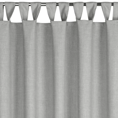 ZOGW-01b Waterdicht Buitengordijn Linnenlook - Grijs (260cm hoog)