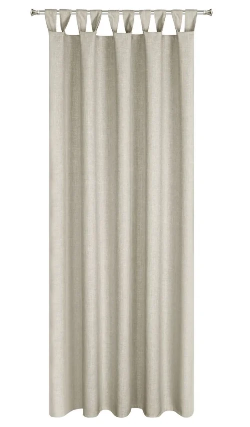 ZOGW-02a Waterdicht Buitengordijn Linnenlook - Beige (260cm hoog)