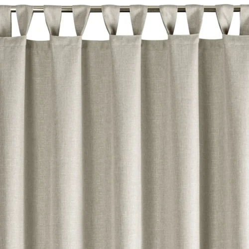 ZOGW-02b Waterdicht Buitengordijn Linnenlook - Beige (260cm hoog)