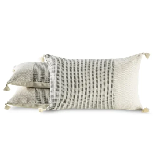 Kussensloop in boho-stijl met kwastjes JA120-02